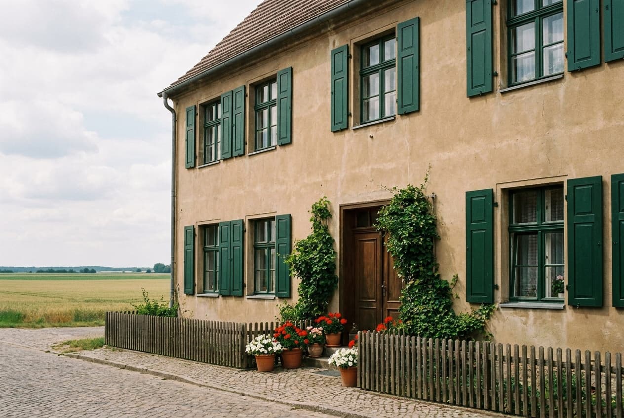 Das Landhotel Bottmersdorf im Ortskern von Bottmersdorf, Wanzleben-Börde